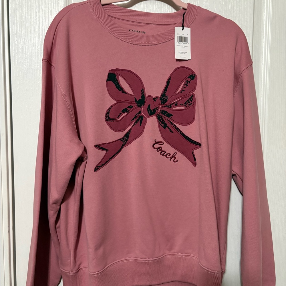 Coach Pink Crewneck Sweatshirt